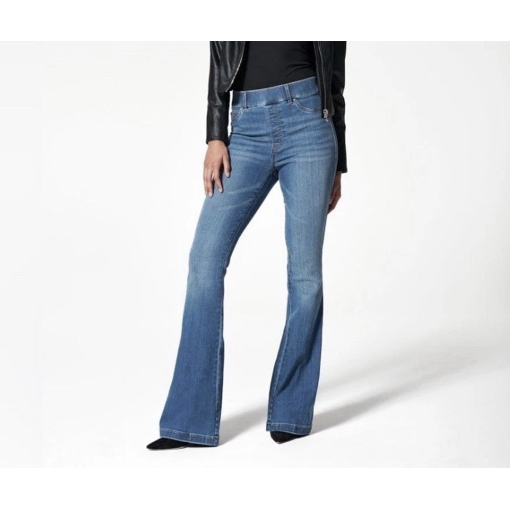 Spanx SPANXshape EveryWear Pull On Flare Jeans XL Vintage Indigo Stretch 20456R